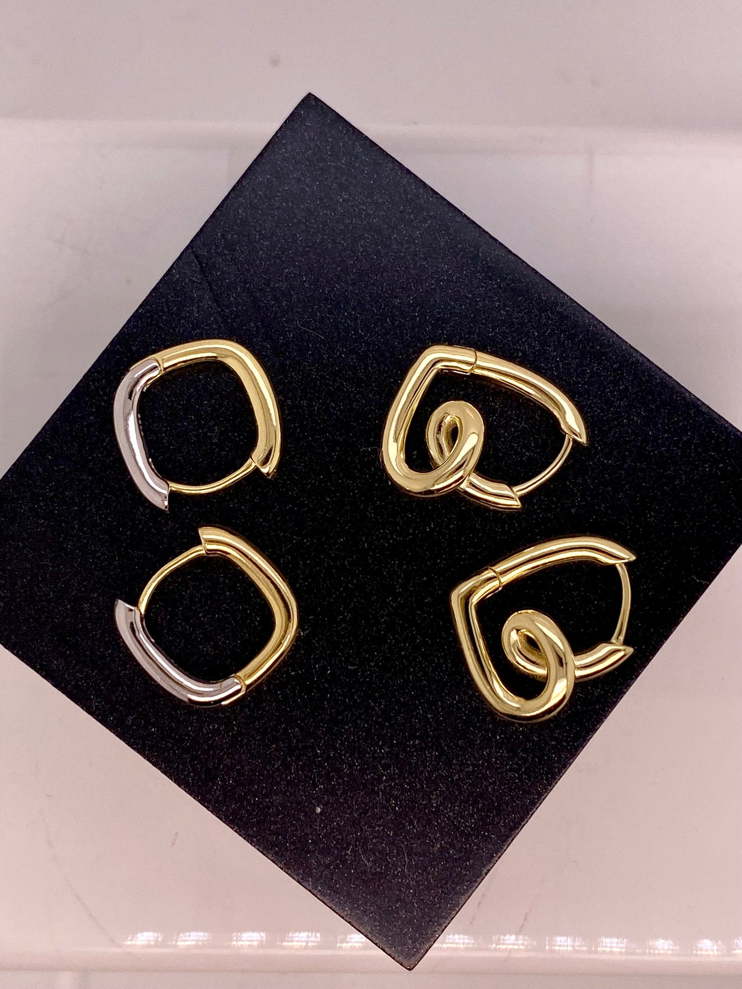 'I Love You' Earrings in Gold Perfection London