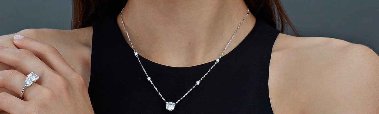 'X' Delicate Dazzle Necklace Perfection London