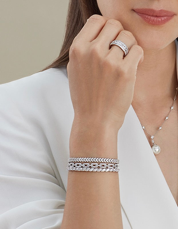 'X' Marquise Pull Bracelet Perfection London