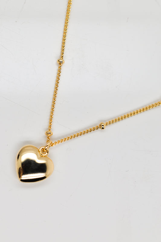 Heart of Gold Necklace in Gold