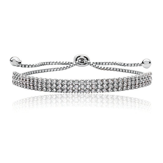 Classic Chain Triple Row Pull Bracelet